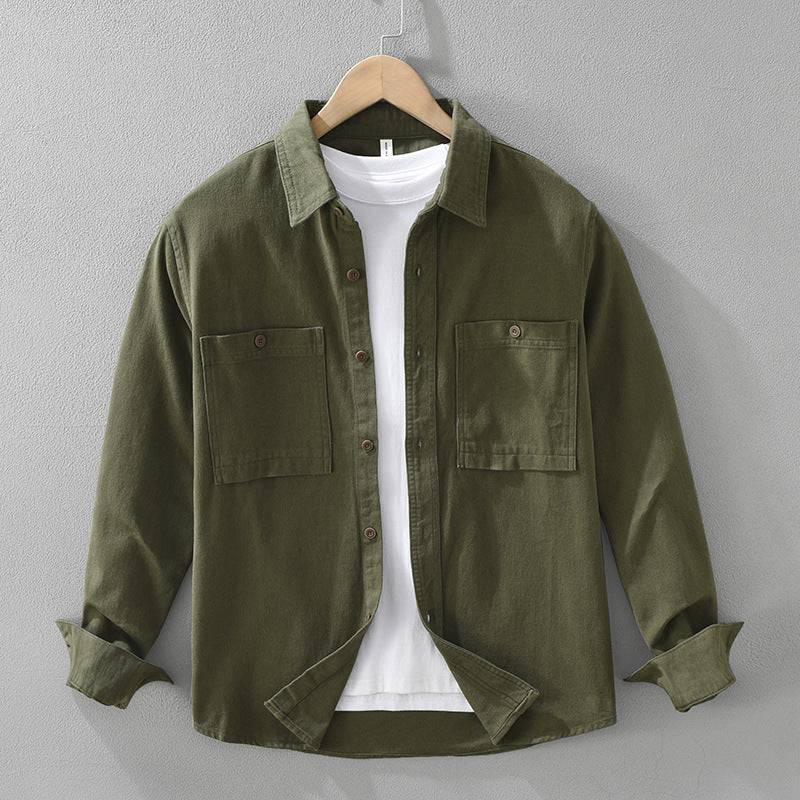 Cotton Overshirt with Chest Pockets