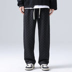 Checkered Relaxed Fit Sweatpants