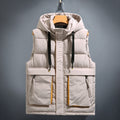 Hooded Quilted Vest with Zip Pockets