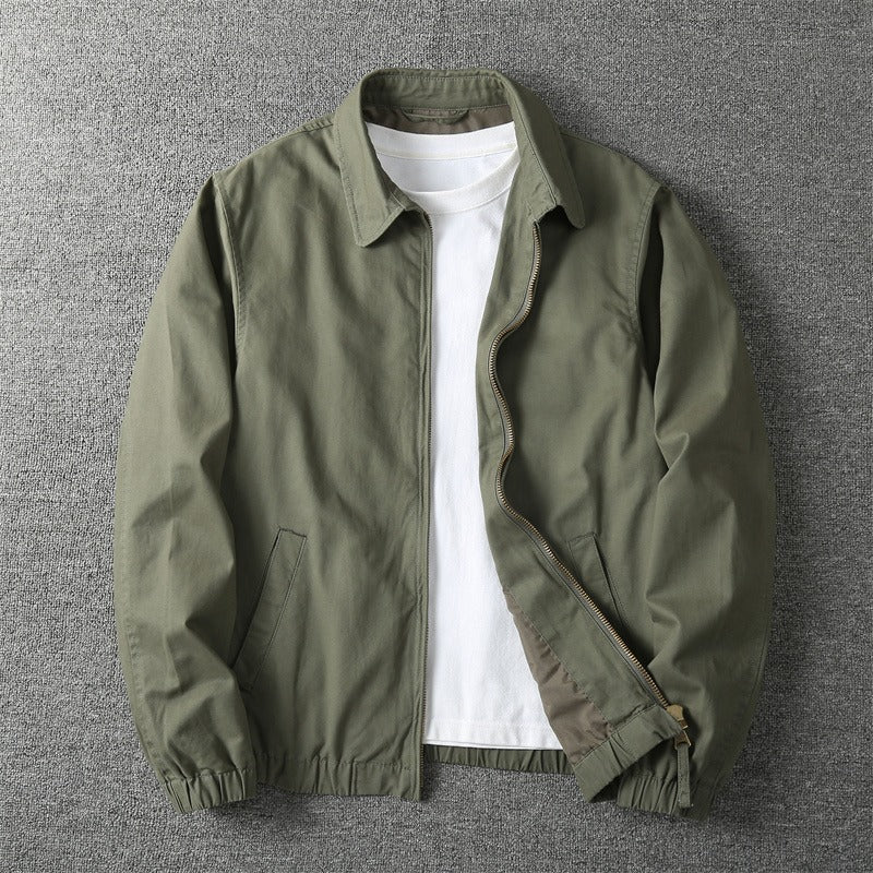 Lightweight Cotton Zip Jacket