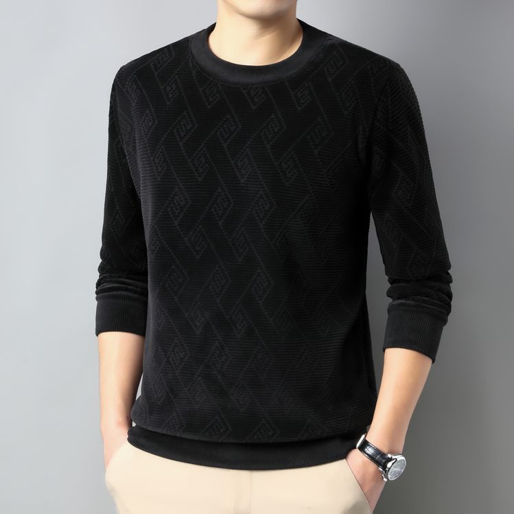 Subtle Textured Knit Wool Sweater