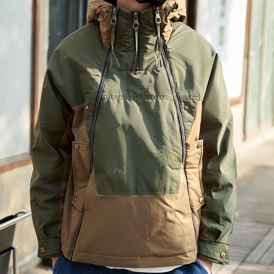 Dual-Zip Color Block Track Jacket