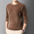 Subtle Textured Knit Wool Sweater