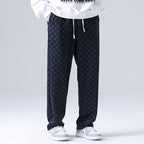 Checkered Relaxed Fit Sweatpants