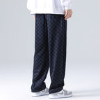 Checkered Relaxed Fit Sweatpants