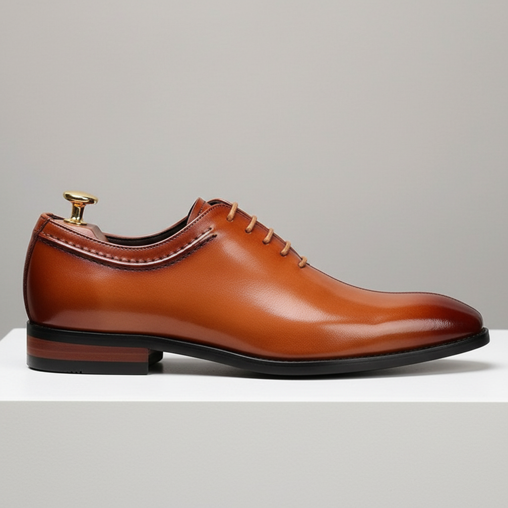 Polished Leather Derby Shoes