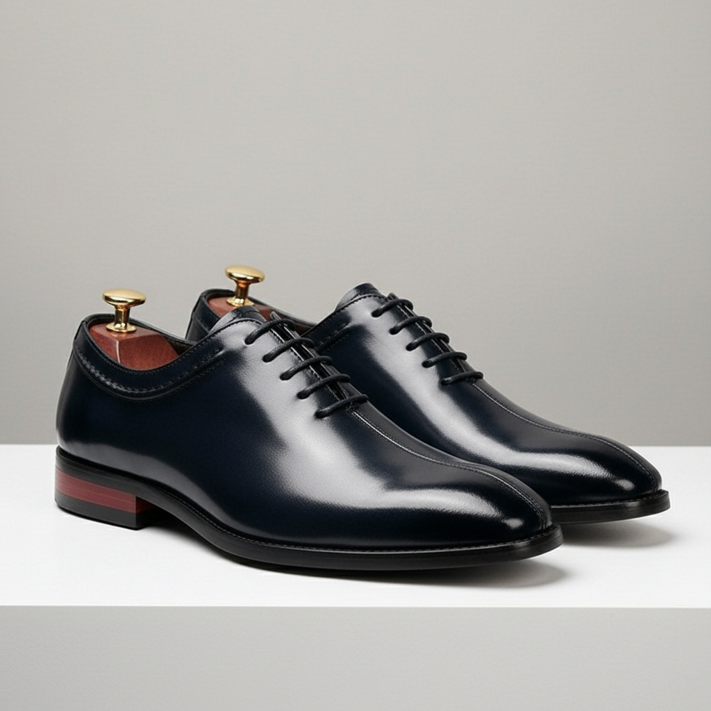 Polished Leather Derby Shoes