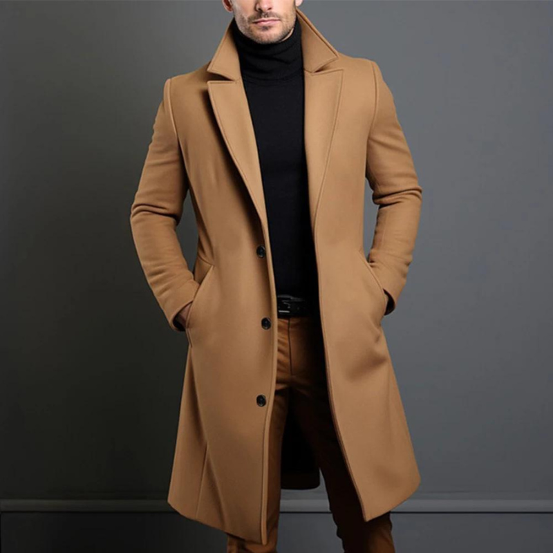 Classic Tailored Wool Winter Coat