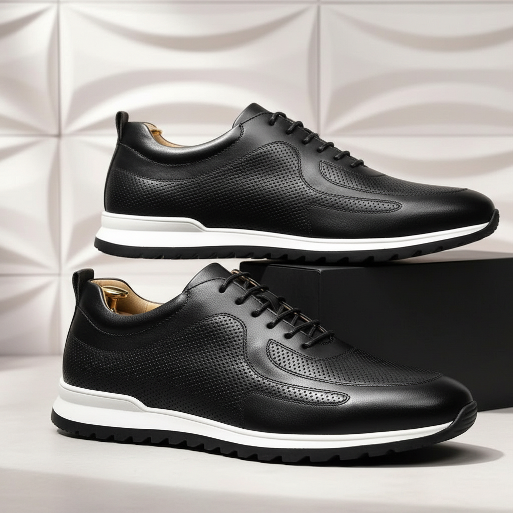 Full-Grain Leather Comfort Sneakers