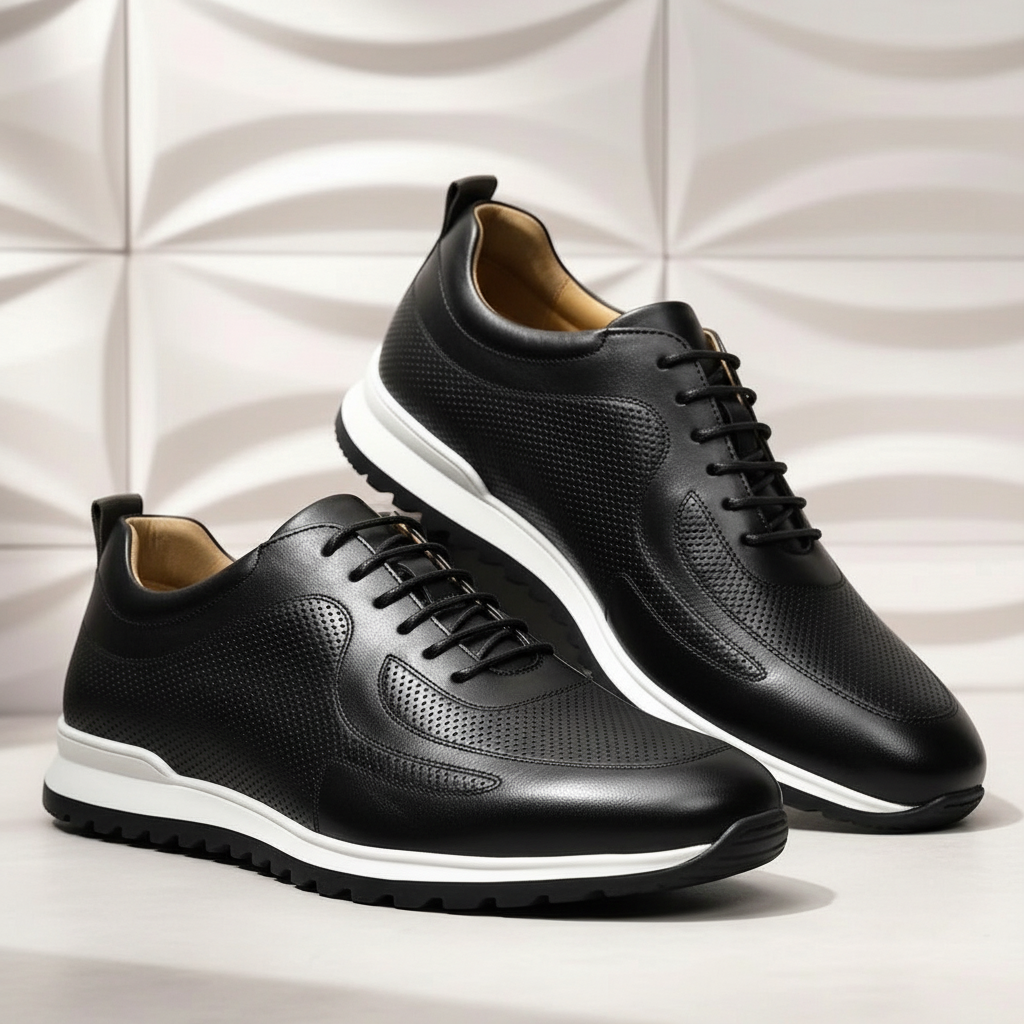 Full-Grain Leather Comfort Sneakers