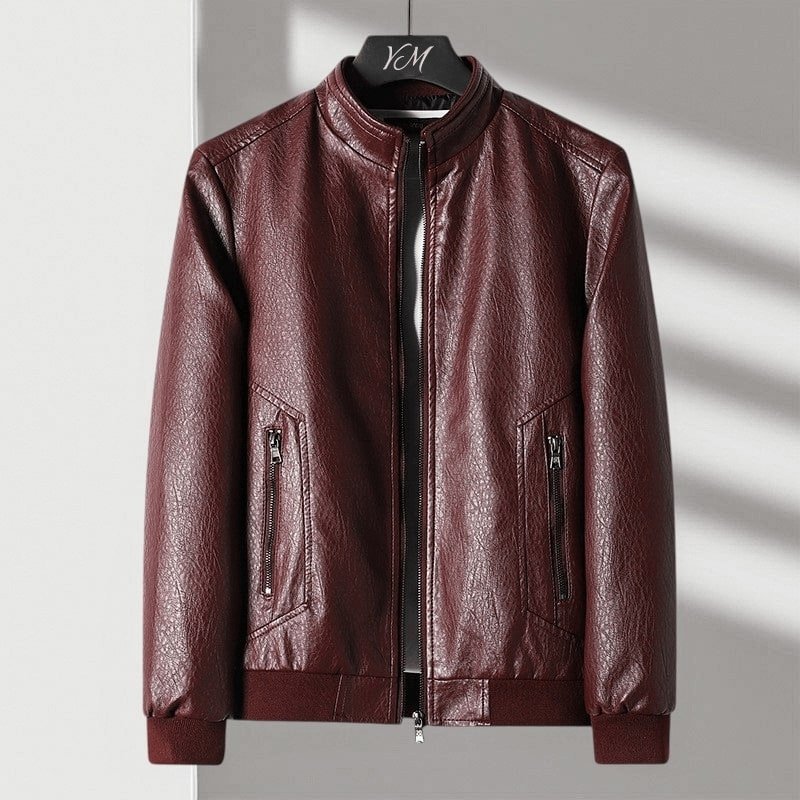 Men's Italian Leather Slim Jacket