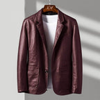Tailored Italian Faux Leather Biker