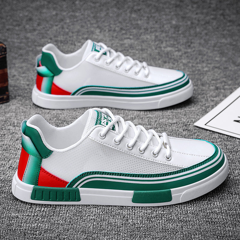 Low-Top Mesh Lace-Up Sneakers