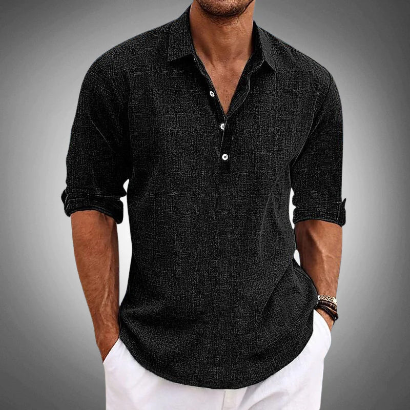 Linen Cotton Short Sleeve Shirt
