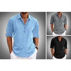 Linen Cotton Short Sleeve Shirt
