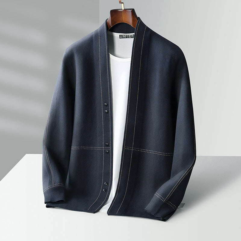 Premium Wool Layering Cardigan