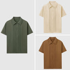 Fine-Knit Short-Sleeve Shirt