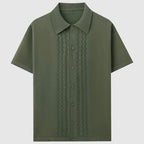 Fine-Knit Short-Sleeve Shirt