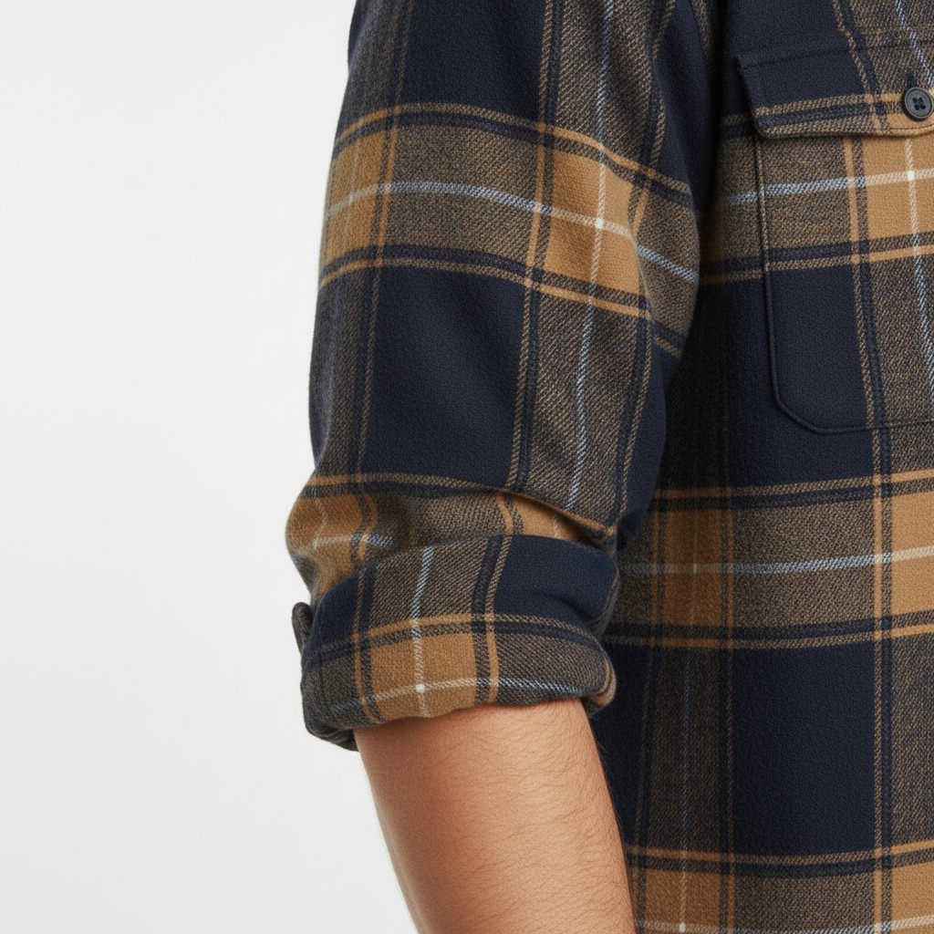 Men's Brushed Cotton Flannel Shirt