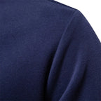 Contrast Collar Polo Sweatshirt