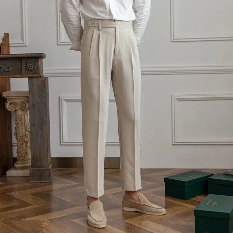 Straight Leg High Waist Trousers
