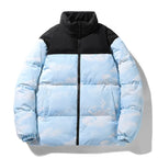 Cloud-Pattern Two-Tone Puffer