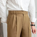 Straight Leg High Waist Trousers