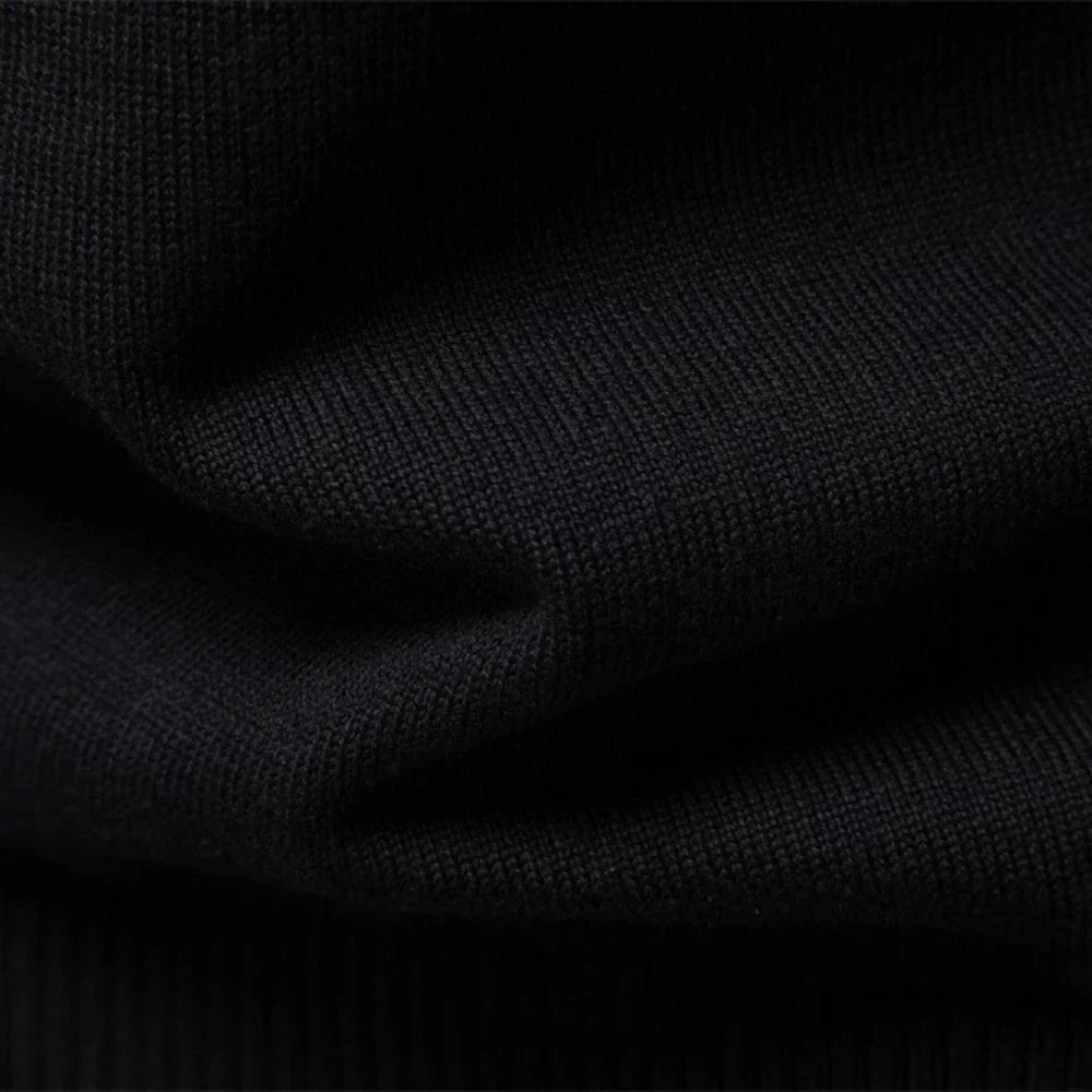 Striped Zip-Through Knit Sweater