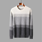 Tonal Gradient Merino Wool Sweater