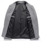 Textured Herringbone Wool Jacket