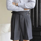Relaxed Straight Cotton Shorts