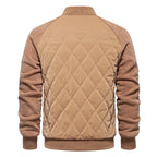Wool Blend Button-Up Fleece Bomber