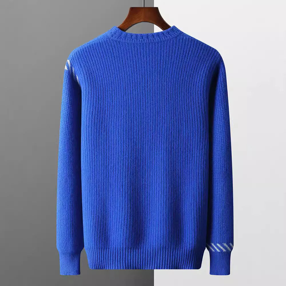 Embroidered Teddy Rib Knit Sweater