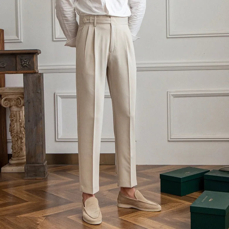 Straight Leg High Waist Trousers