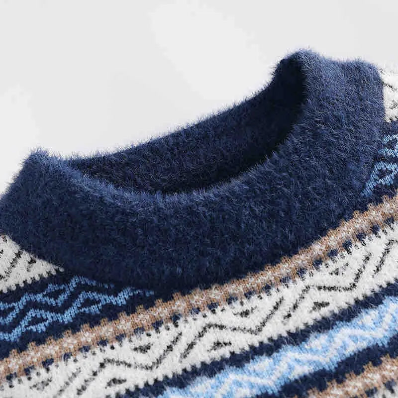 Fair Isle Brushed Wool Sweater