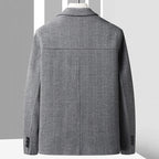 Textured Herringbone Wool Jacket