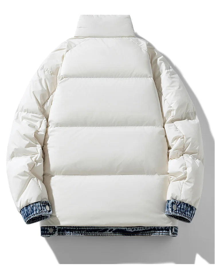 90% Down Filled Denim Puffer Jacket