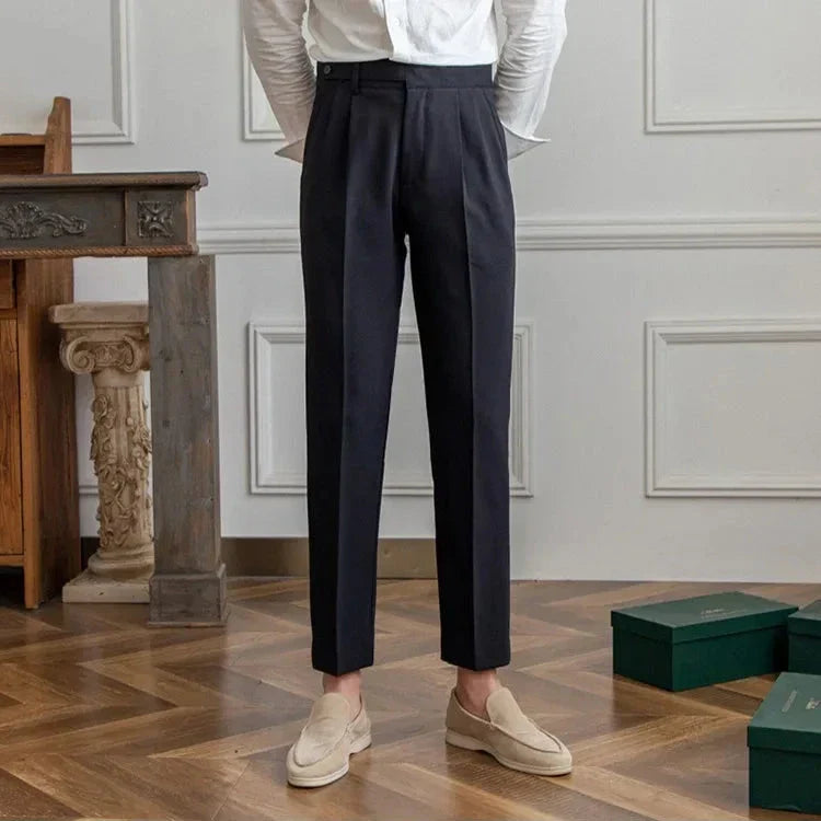 Straight Leg High Waist Trousers