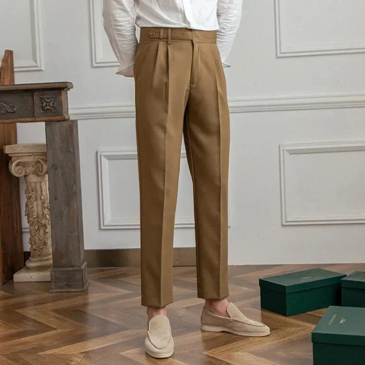 Straight Leg High Waist Trousers