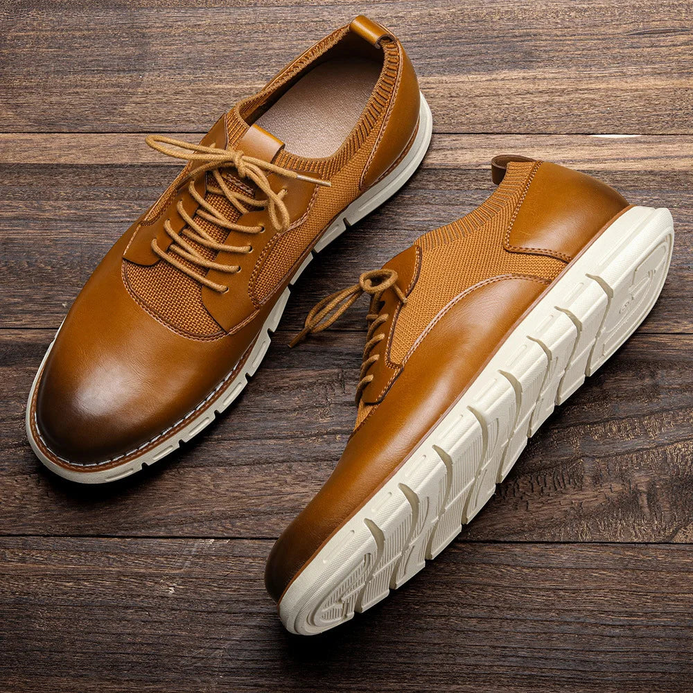 Faded-Toe Breathable Knit Sneakers