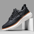 Oxford-Style Leather Sneakers