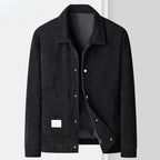 Snap-Button Wool Blend Jacket