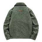 Fur-Collar Sherpa-Lined Suede Jacket