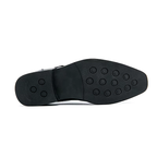 Brogue-Detail Buckle Dress Shoes