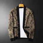 Patterned Ultra-Soft Wool Cardigan