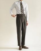 Pleated High Waist Dress Trousers