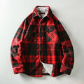 Plaid Sherpa-Lined Outdoor Jacket