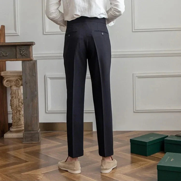 Straight Leg High Waist Trousers
