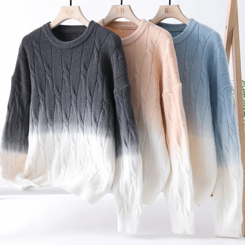 Ombre Wool Gradient Sweater