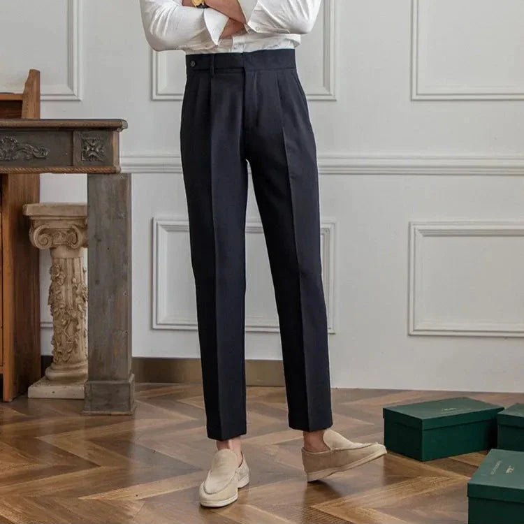 Straight Leg High Waist Trousers